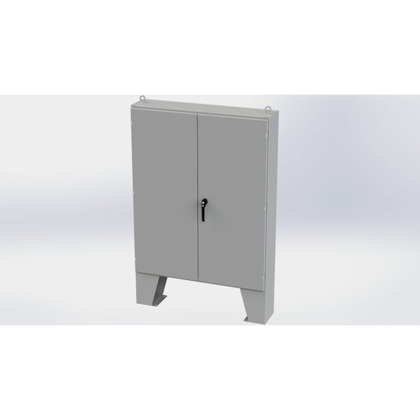 3 Point Latch with Padlock/Keylock Handle Electrical Enclosures, 60 in H, 10 in D, 48 in W